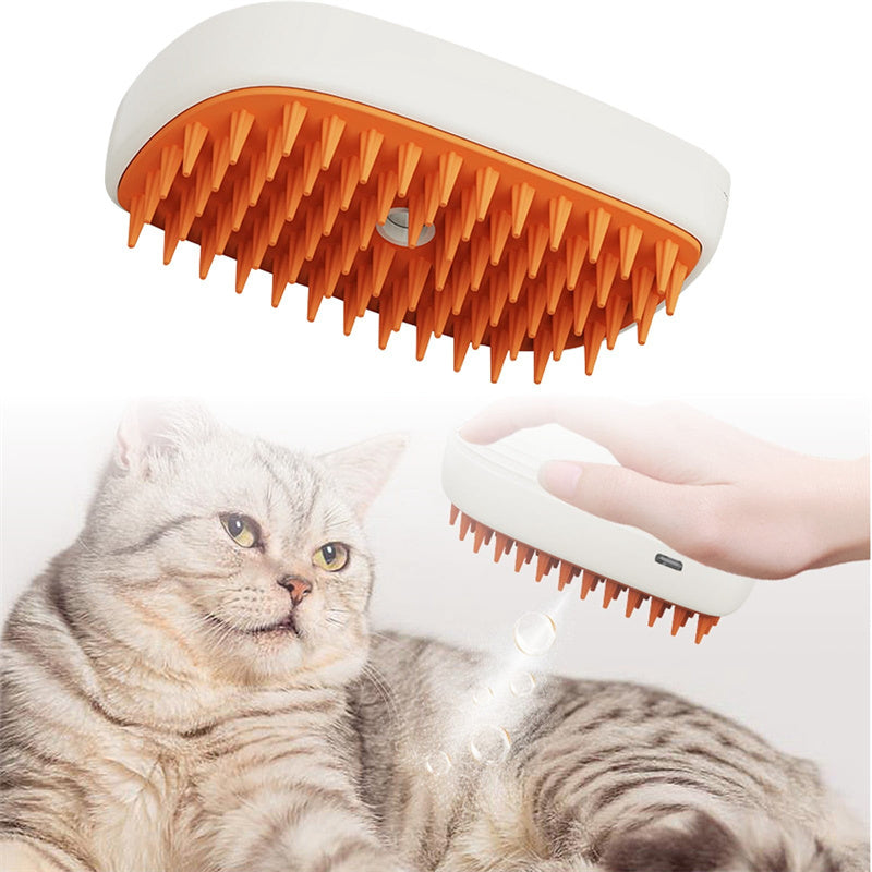 USB Rechargeable Pet Steam Brush