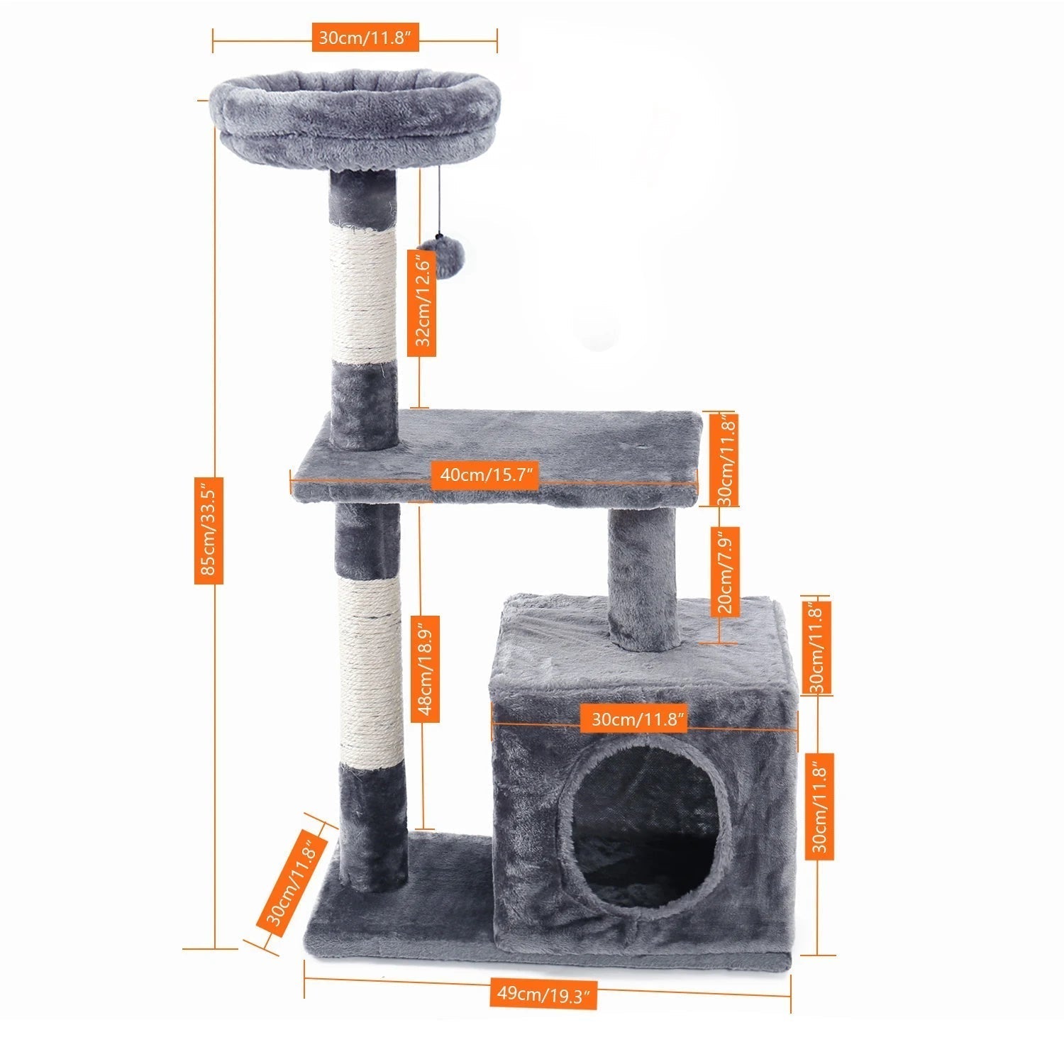 Luxury Cat Tower with Double Condos