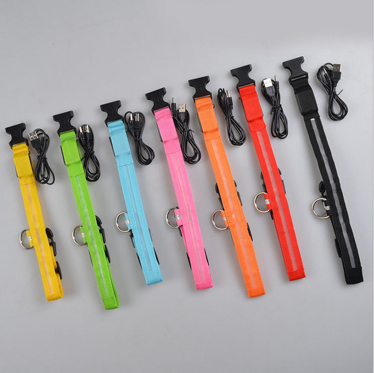 Nylon LED Luminous Dog Collar