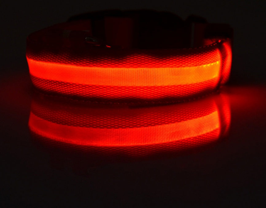 Nylon LED Luminous Dog Collar