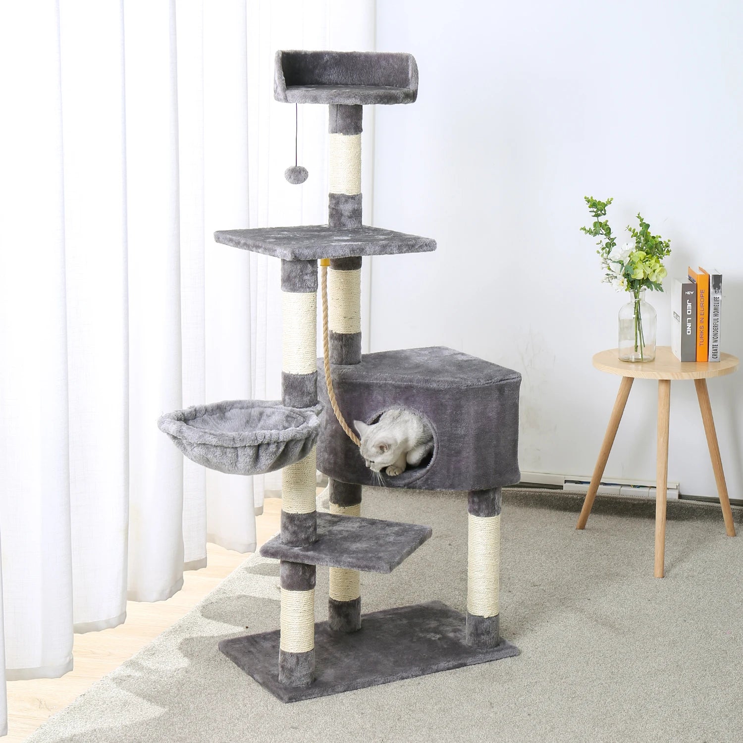 Luxury Cat Tower with Double Condos