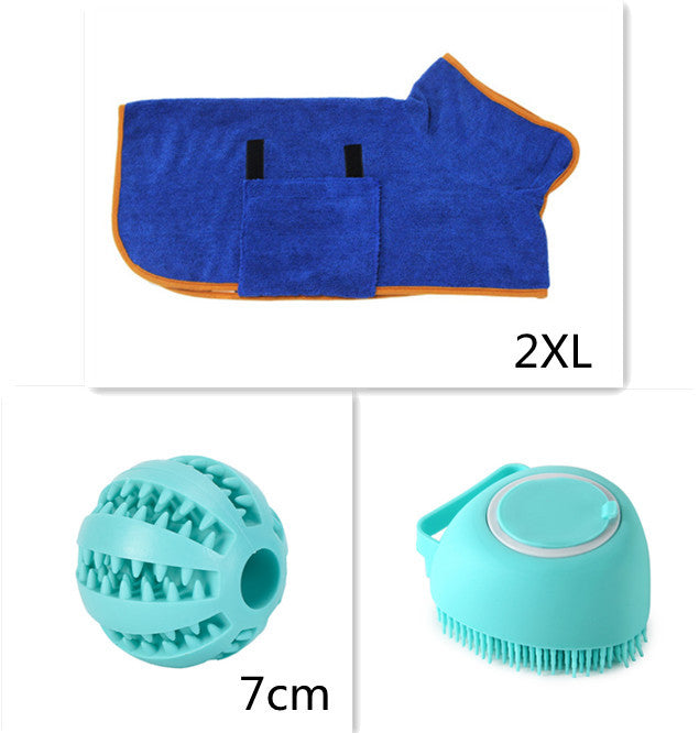 Silicone Dog Bath and Massage Gloves Brush