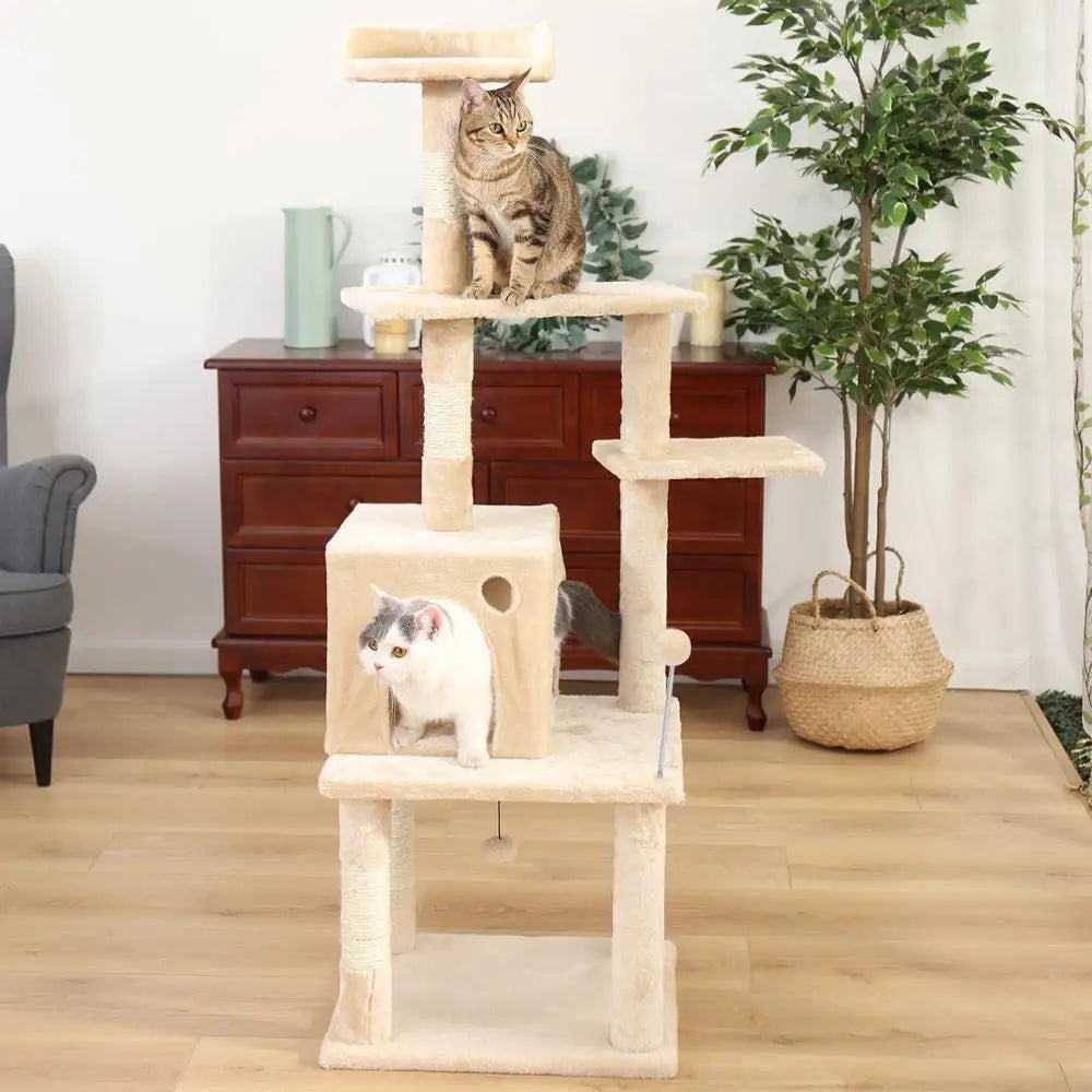 Luxury Cat Tower with Double Condos