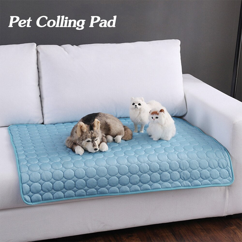 Pet Dog and Cat Ice Silk Cooling Nest Pad