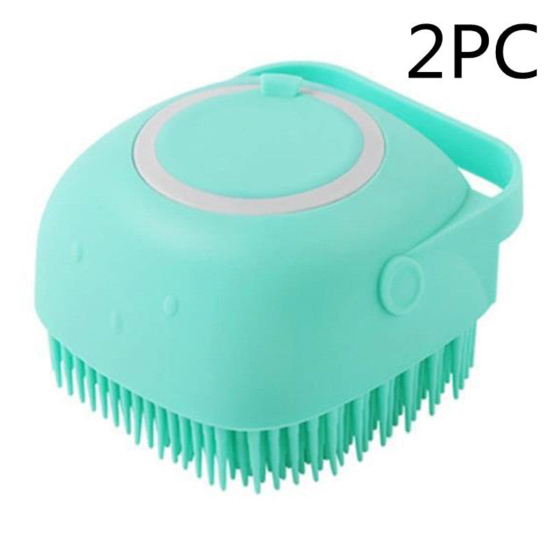 Silicone Dog Bath and Massage Gloves Brush