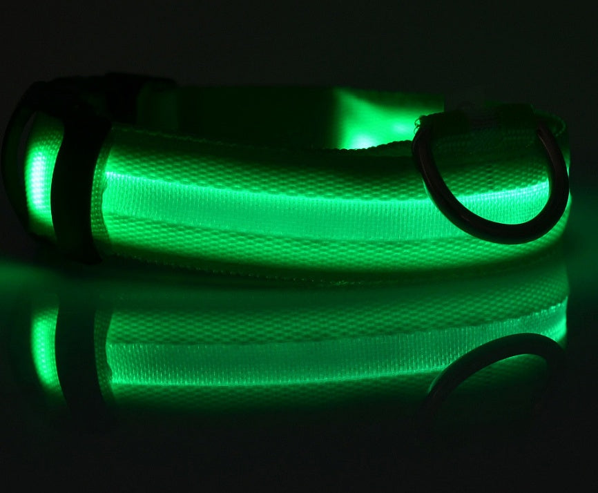 Nylon LED Luminous Dog Collar