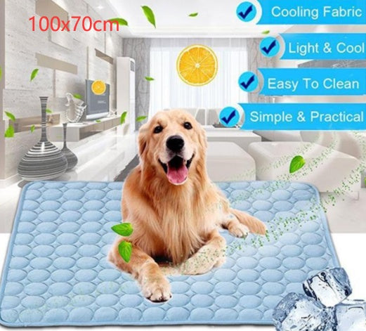 Pet Dog and Cat Ice Silk Cooling Nest Pad