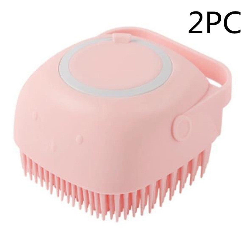 Silicone Dog Bath and Massage Gloves Brush