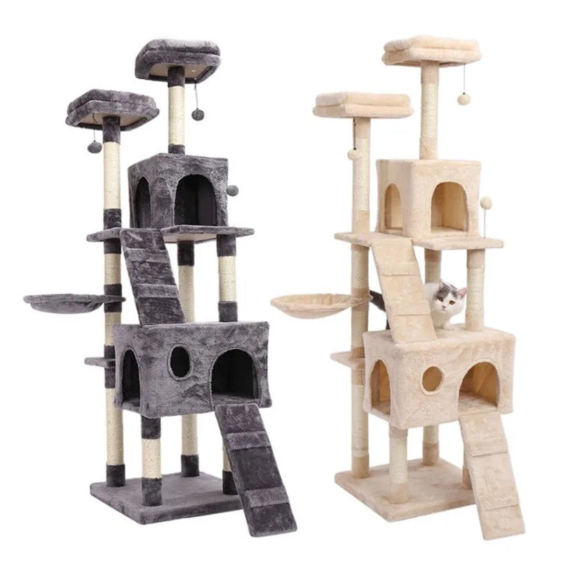 Luxury Cat Tower with Double Condos