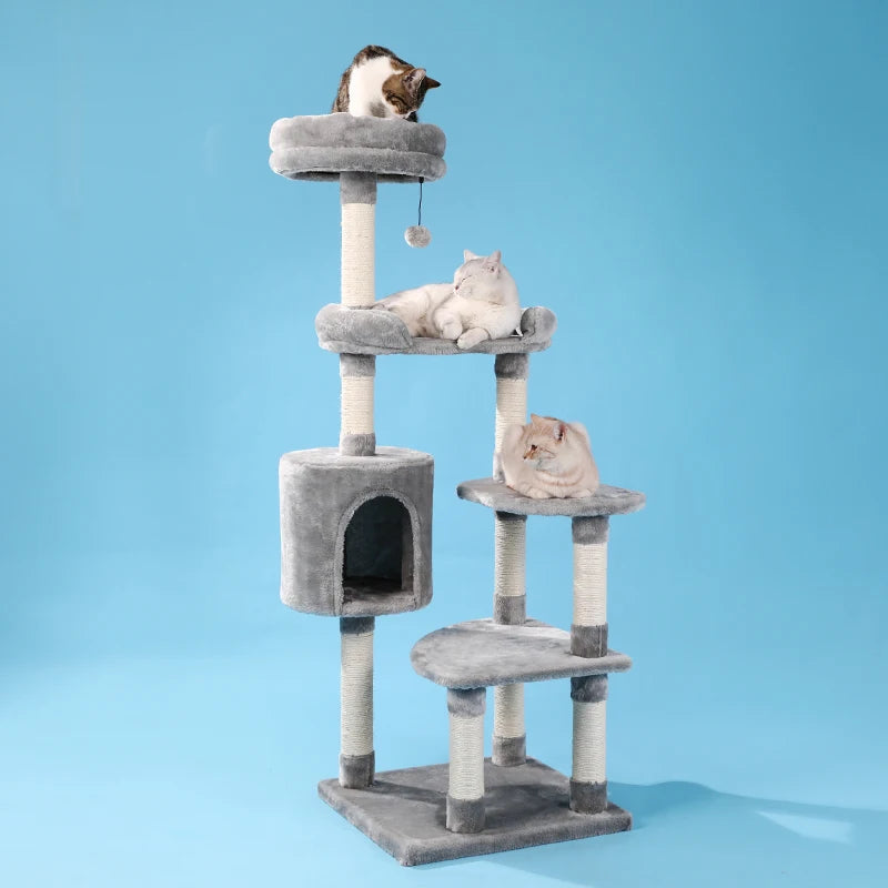 Luxury Cat Tower with Double Condos