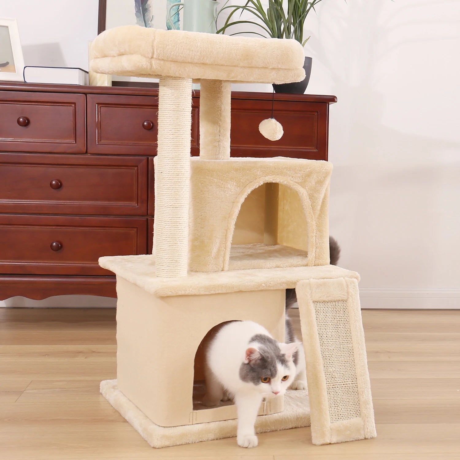 Luxury Cat Tower with Double Condos