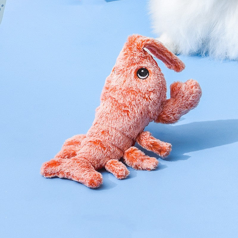 Electric Jumping Shrimp Pet Toy