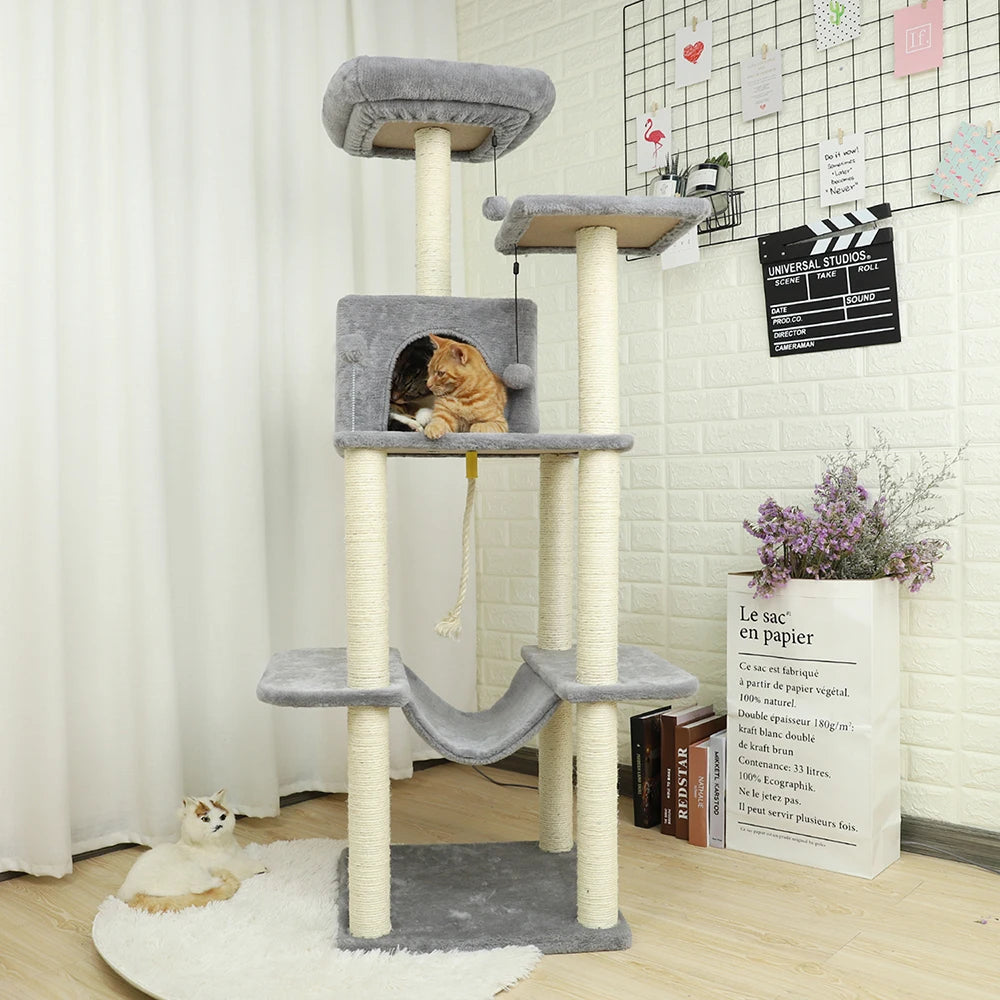 Luxury Cat Tower with Double Condos